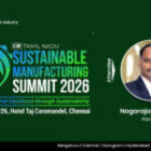 Nagarajan Udaiyar to Attend CII Tamil Nadu Sustainable Manufacturing Summit on August 24
